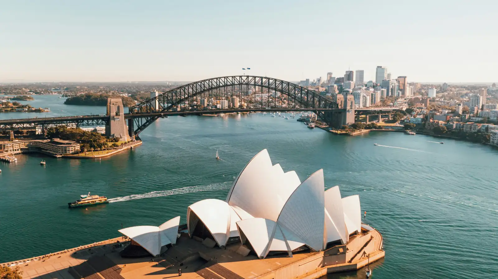 Sydney Harbour with the Opera House and Harbour Bridge